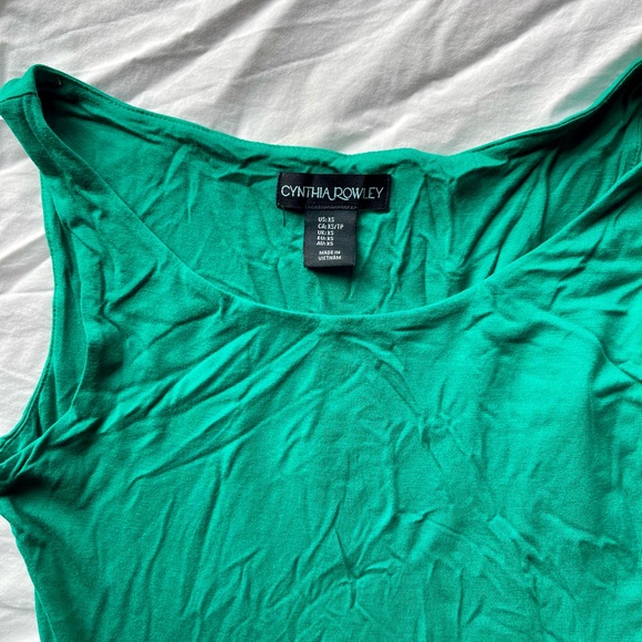 Cynthia Rowley Green XS True Emerald Dress Flowy - Picture 2 of 3